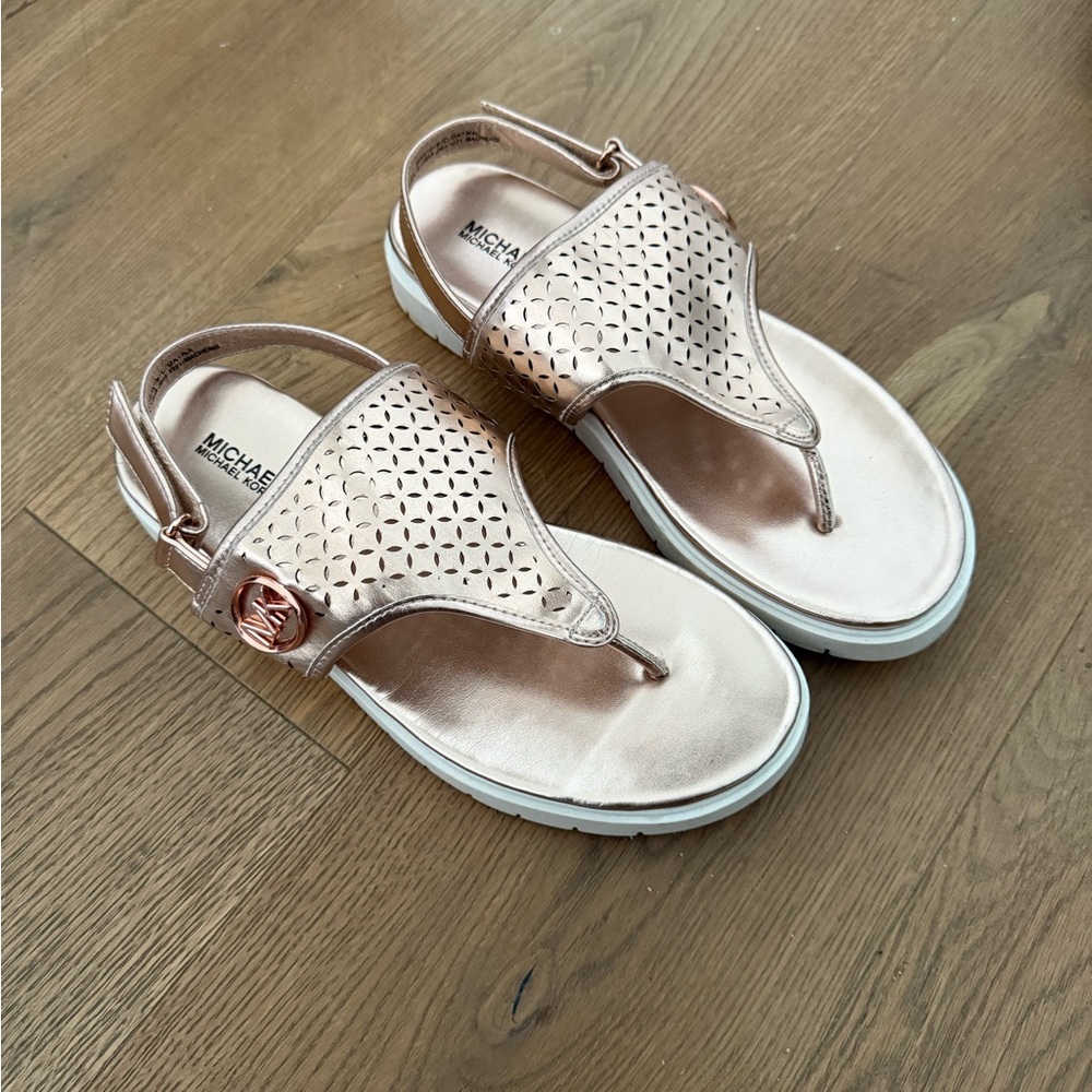 Michael Kors Metallic Rose Sandals